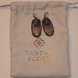 Kendra Scott Elle Earrings in Slate with Druzy